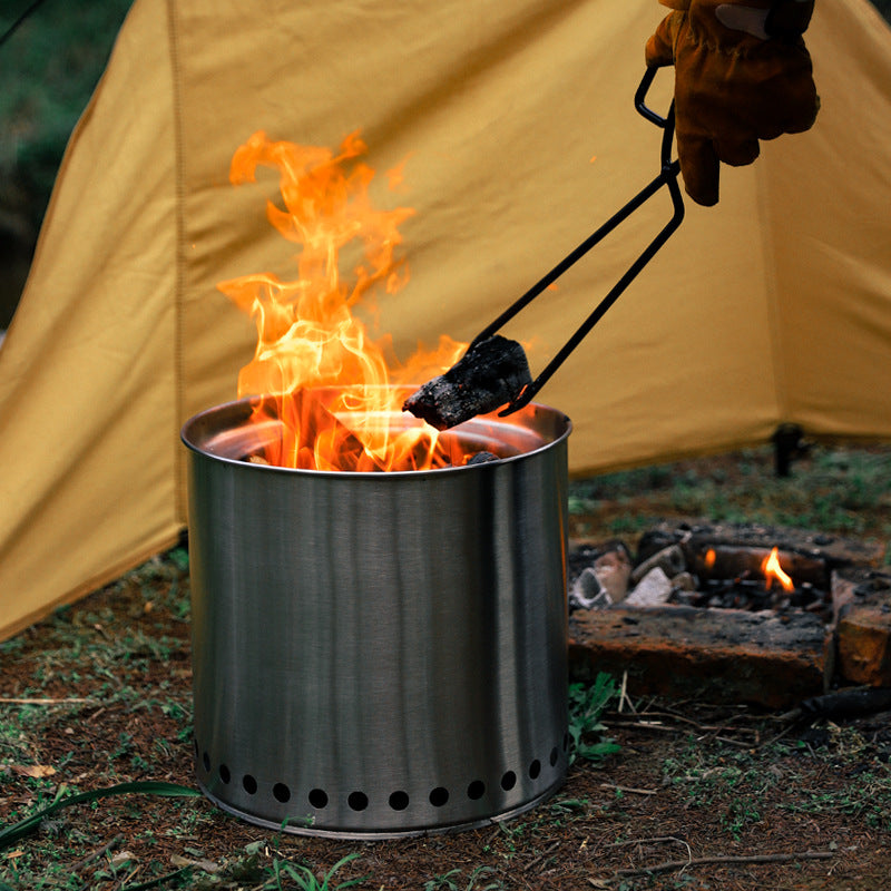 Feuerstelle für Camping - Edelstahl.