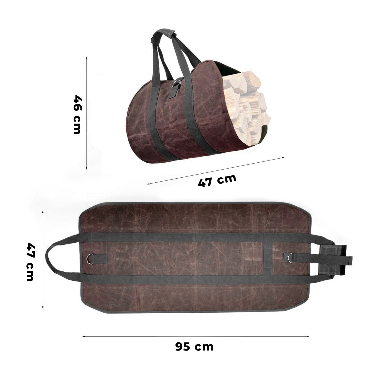 Firewood Carrier - Eine praktische Tragetasche für Ihr Brennholz!